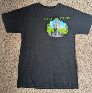 Fall Out Boy Vintage Black Clouds & Underdogs Tour Tshirt